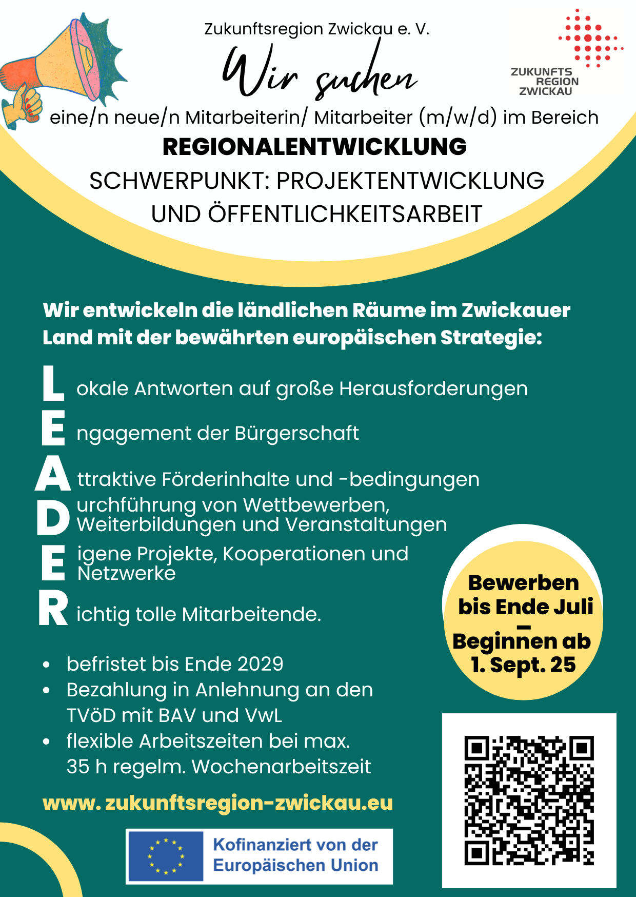 Leader Stellenausschreibung